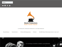 Tablet Screenshot of master-productions.nl