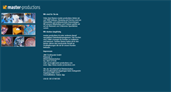 Desktop Screenshot of master-productions.com